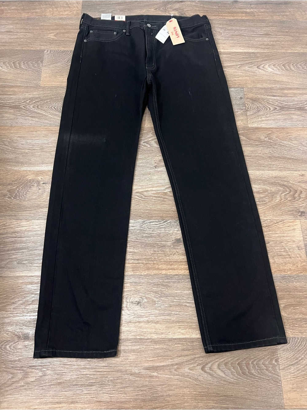 Levi's 505 Black Straight Leg Jeans for Men/A823